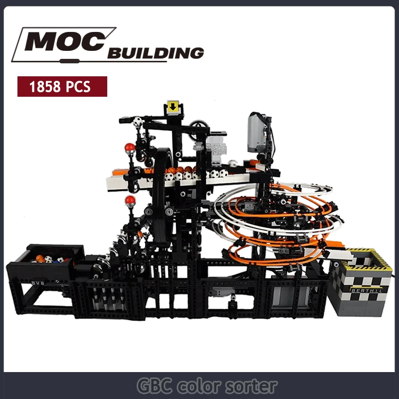 MOC Creative Building Block GBC Color Sorter Children's Toy